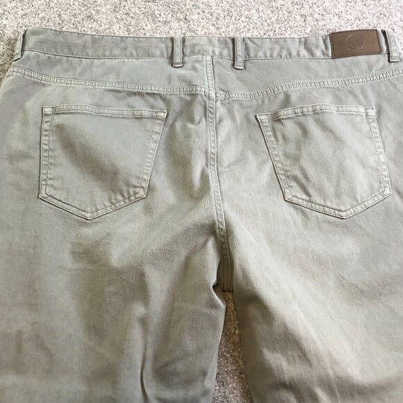 Peter Millar Pants Mens 40x30 Gray Five Pocket Golf Sateen Performance - Picture 11 of 14